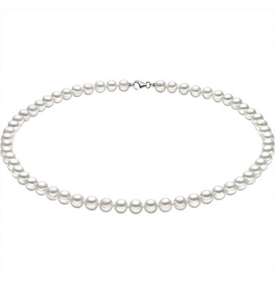 Collana di Perle Comete FWQ 106 S in Oro Bianco da Donna